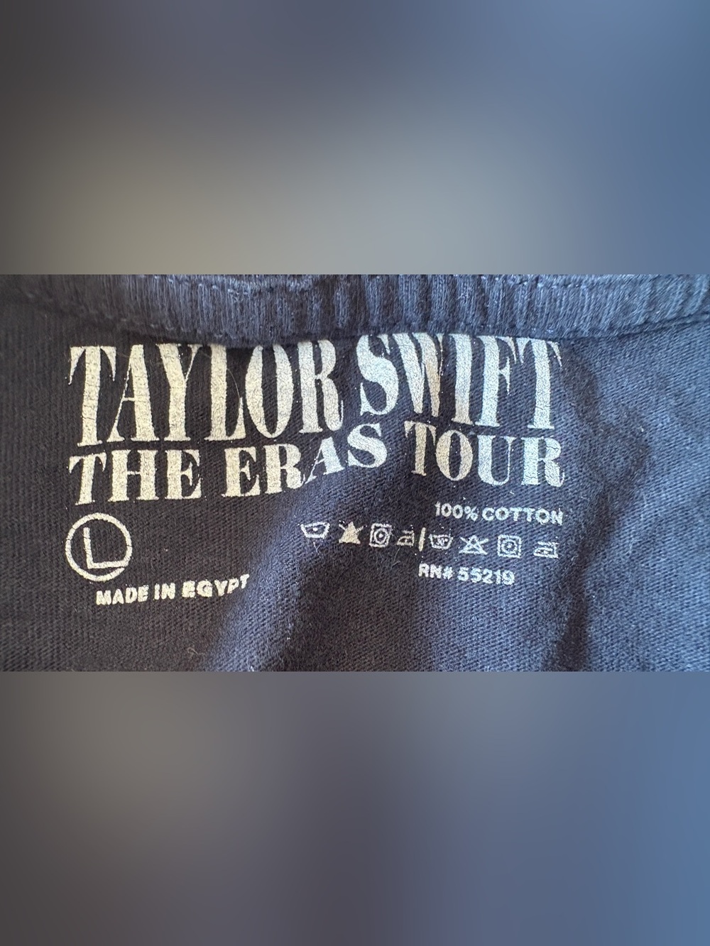 Taylor Swift The Eras Tour Navy Blue Long Sleeve Shirt Size LARGE - Picture 6 of 7